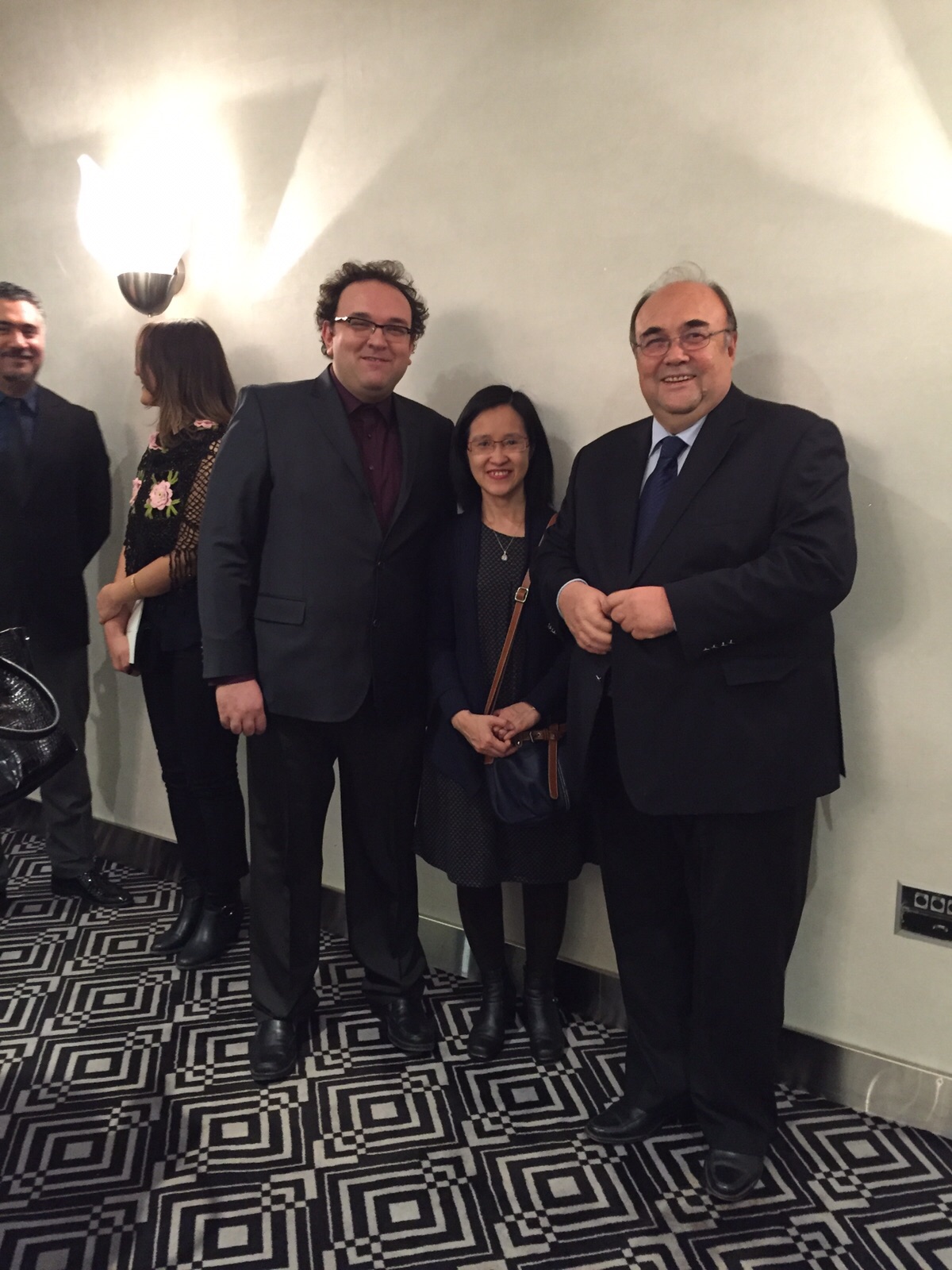 Dr. Göktuna, Dr. Chau, and Dr. Öztürk - From the Reception in Honor of Aziz Sancar, the 2015 Noble Chemistry Laurate, Bilkent Hotel
