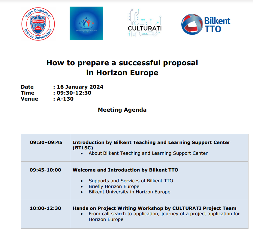 Horizon Europe Proposal Preparation Workshop